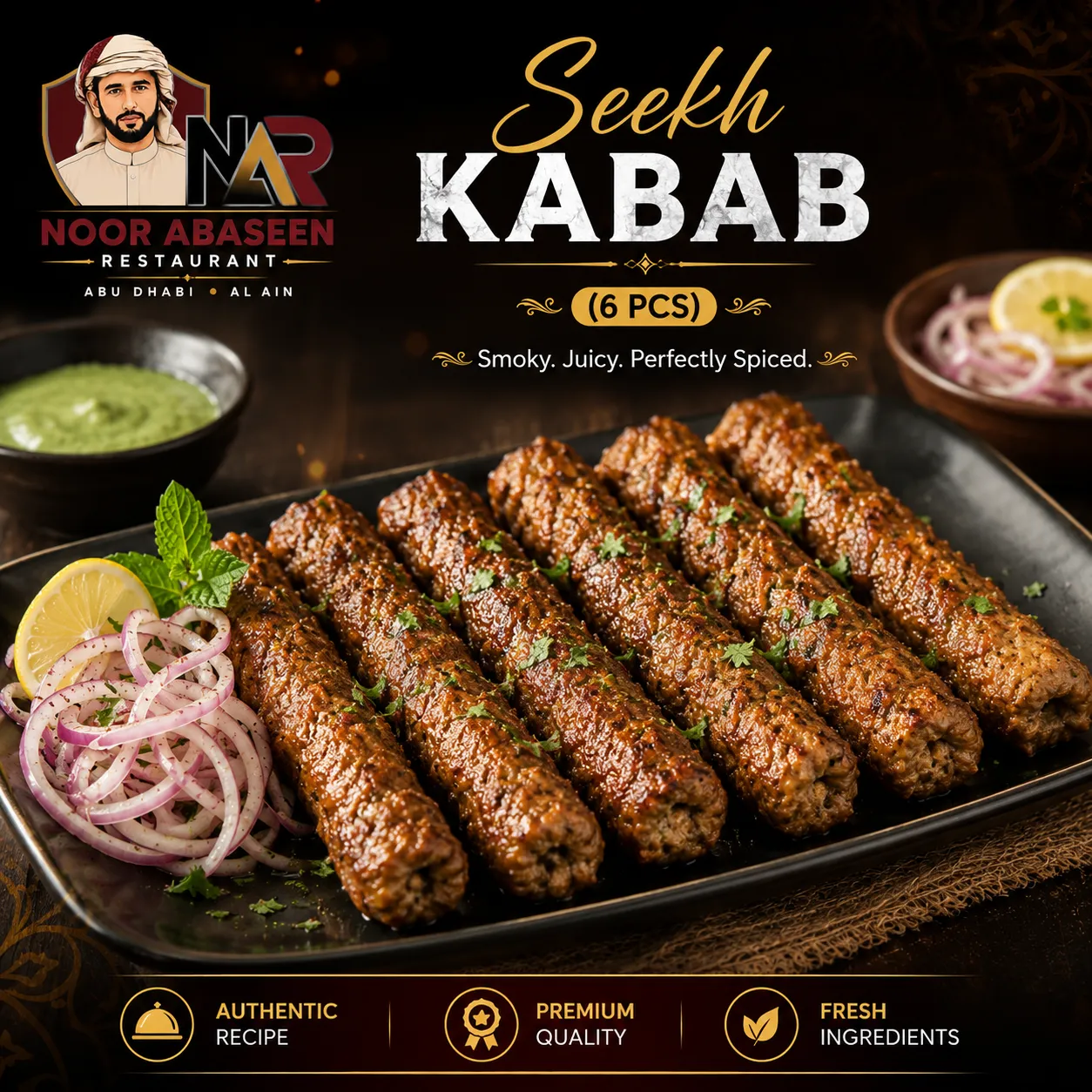 Seekh Kabab (6pcs)