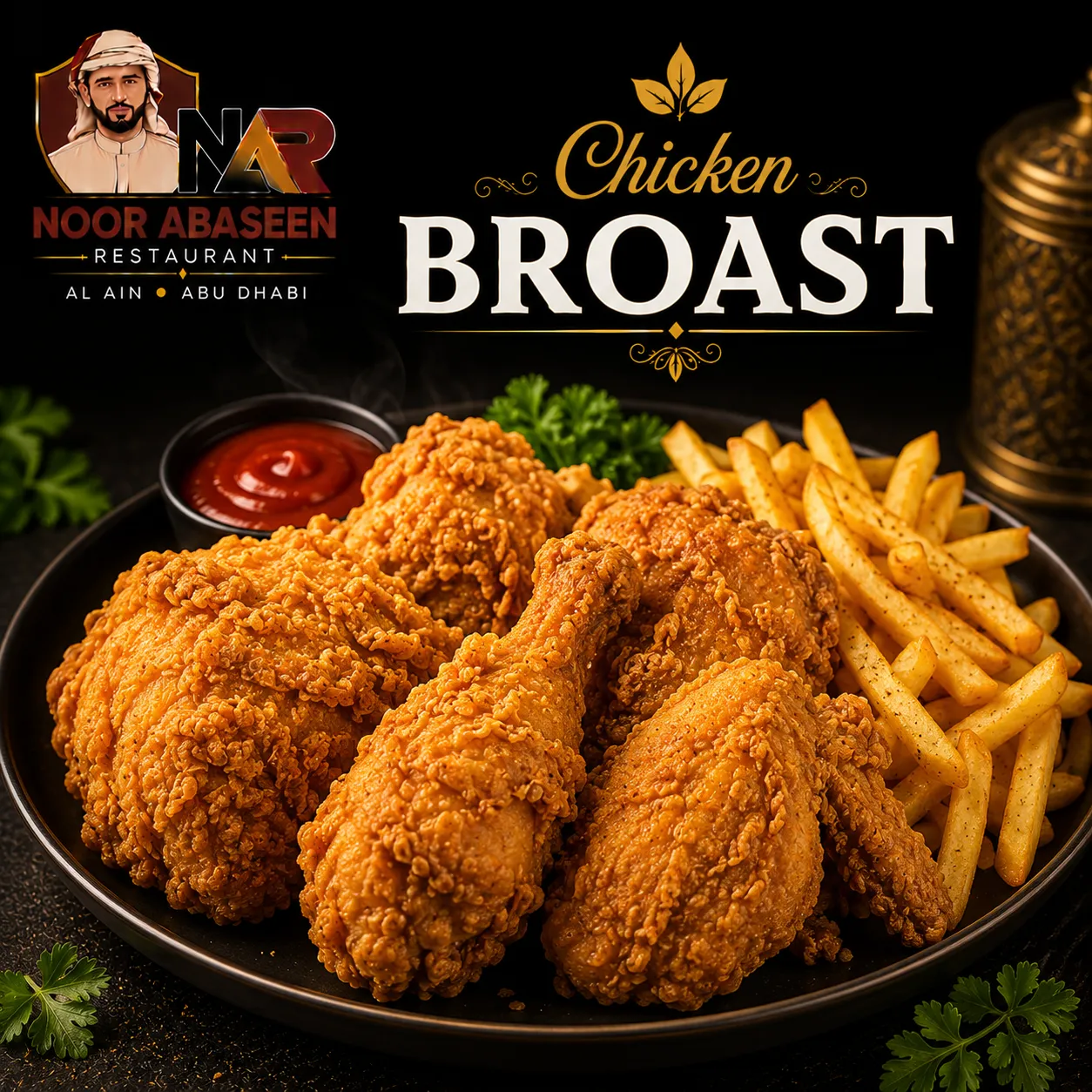 Chicken Broast (with Fries)